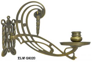 Swing Arm Brass Antique Piano Candle Sconce (ZLW-120)