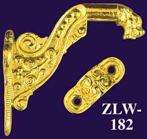 Wonderful Lion Head Motif Stair Rail Bracket Circa 1880 (ZLW-182)