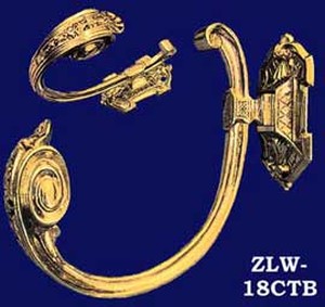 Victorian Recreated Elegant Sweeping Curtain Tieback (ZLW-18CTB)