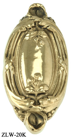 French Style Oval Doorknob - Single (ZLW-20K)