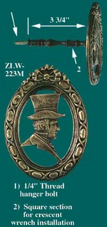 Male Portrait Curtain Tieback (ZLW-223M)