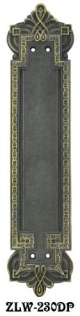 Byzantine Gothic Door Push Plate (ZLW-230DP)