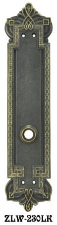 Victorian Style Byzantine Low Knob Door Plate (ZLW-230LK)
