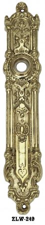 Superb Narrow Victorian Door Plate (ZLW-249)