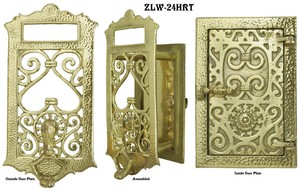 Speakeasy Heart Door Security Grille or Peephole Set (ZLW-24HRT)