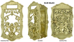 Rampart Lions Speakeasy Set With Doorknocker or Peephole (ZLW-25LEO)