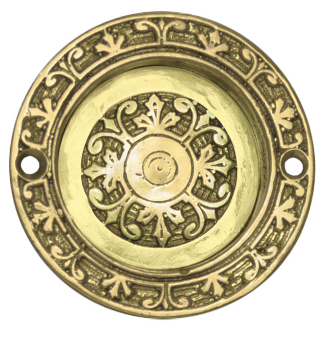 Victorian Round Recessed Pocket Door Handle (ZLW-262)