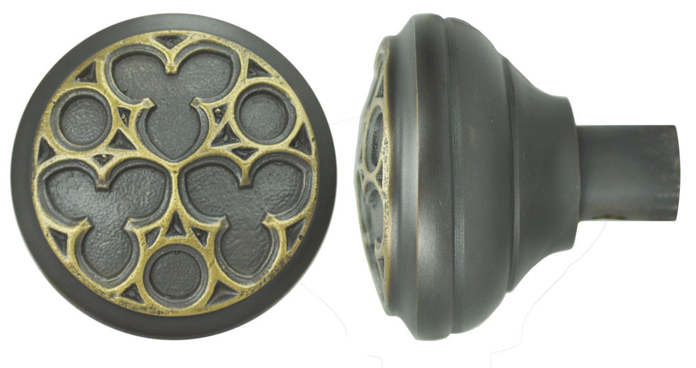 Vintage Hardware & Lighting - Victorian Recreated Amiens Gothic Door Knob  (ZLW-274K)