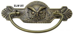 Owl Head Lost Wax Cast Handle Set 3" Boring (ZLW-277)