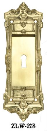 Square Gemona Pocket Door Handle With Keyhole (ZLW-278)