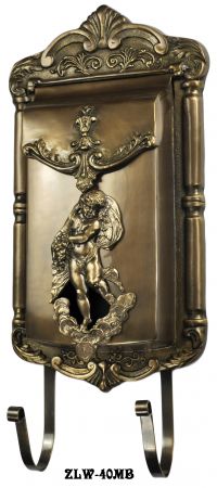 Victorian Angel/Cupid Motif Mail Box (ZLW-40MB)