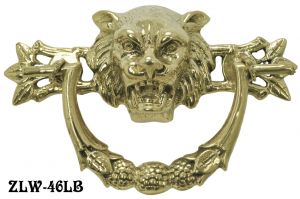 Lion Head Lost Wax Cast Handle 3