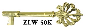 Extra or Replacement Skeleton Key for ZLW-50 Pocket Door Mortise Lock (ZLW-50K)