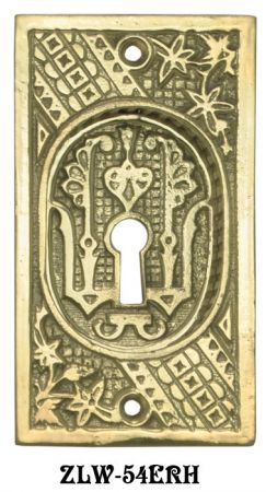 Eastlake Design Pocket Door Handle With Keyhole (ZLW-54ERH)