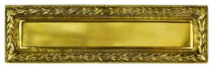 Victorian Ribbon And Wreath Mail Slot (ZLW-62RW)