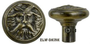 Victorian North Wind Screen Door Knob (ZLW-78K)