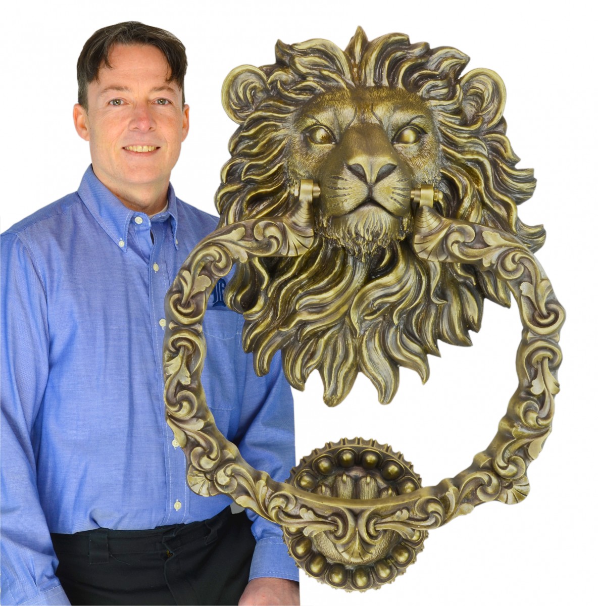 Monster Castle Lion Door Knocker (ZLW-913)