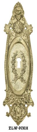 Ornate Victorian Pocket Door Handle With Keyhole (ZLW-97KH)