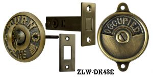 Occupied/Open Bathroom Privacy Latch with "Turn" Turnlatch(ZLW-43E)