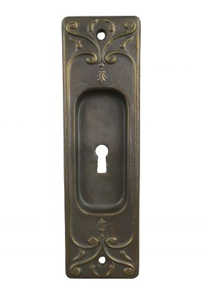 Brass Pocket Door Handle With Keyhole (ZLW-DK453)