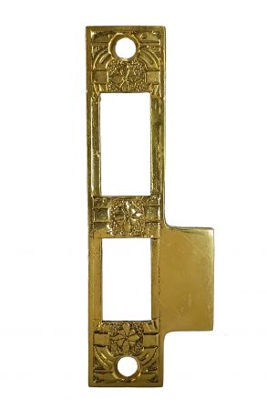 Reversible Victorian Replacement Strike Plate For Double Passage Locks (ZLW-P400)