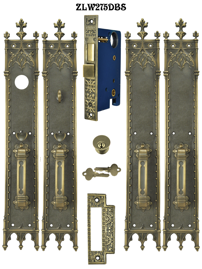 Vintage Hardware & Lighting - Victorian Amiens Gothic Double