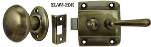 Screen Door Knob to Lever Latch Set (ZLW5-2)