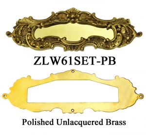 Victorian Rococo Mail Letter Slot Set (ZLW61SET)