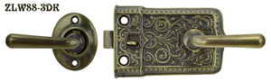 Ornate Screen Door Lever to Lever Latch Set(ZLW88-3)