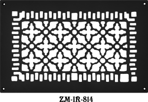 Cast Iron Floor Ceiling Or Wall Grille Registers Without Dampers Hole Size: 8