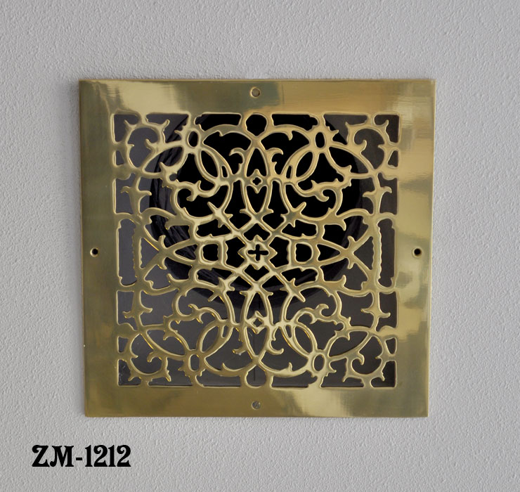 Vintage Hardware & Lighting Grille Recreated Brass Floor, Ceiling, Or Wall Grate For Air Or
