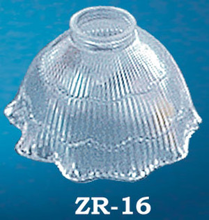 Glass Shade Recreated Small 6 1/2" Diameter Holophane Shade 2 1/4" Fitter (ZR-16)
