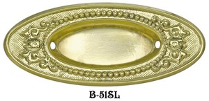 Victorian Stamped Oval Window Sash Pull (B-51SL)