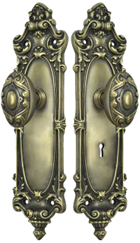 2 matching faceplates, 1 with keyhole
