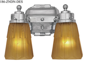Art Deco Double Sconce Streamline Design (186-ZNDN-DES)