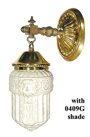 Edwardian Wall Sconce, Reproduction from Circa 1910 Design (27-ES-PB)