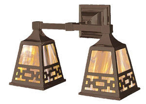 Mission Double Wall Sconce Chain Shade (537-DC1-ES)