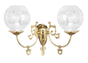 Victorian 2 Arm Gas Wall Sconce (702-DGS-ES)