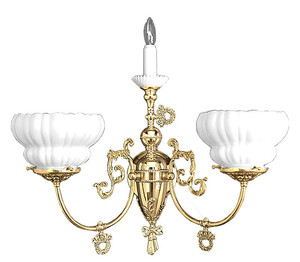 Victorian Sconce - Candle Sconce Victorian Style Triple Wall Sconce (707-TRP-SA)