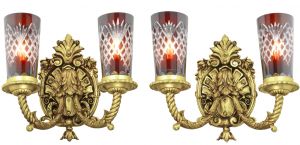 Pair of French Rococo-Style Sconces--Circa 1920 (ANT-1283)