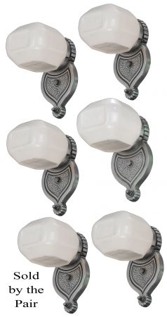 Neat Set of SIX American Modern/Streamline Design Sconces-Sold by Pair (ANT-1291)