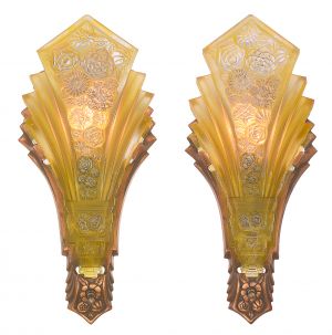 Fine Consolidated Lamp & Glass Co. Martele Sconces (ANT-1329)