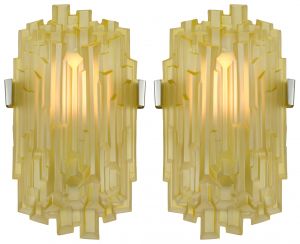Pair of French Radical Deco Sconces--Refined for the US (ANT-1330)