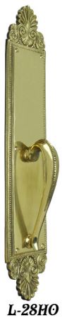 Victorian Palladian Bead Handle Only Door Plate 20 1/2" Tall (L-28HO)