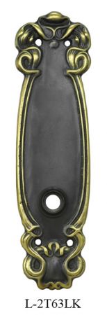 Art Nouveau Low Doorknob Back Plate (L-63LK)