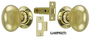 Solid Brass Tubular Passage Door Set (L146PSET1)