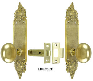 Louis Style Door Plate Low Knob Passage Set (L19LPSET1)