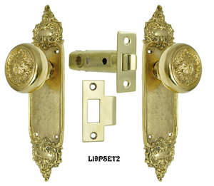 Louis Style Door Plate Passage Set (L19PSET2)