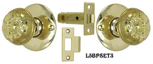 Solid Brass Tubular Passage Door Set (L5BPSET3)