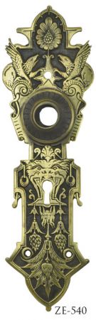 Victorian Mythical Animal Doorknob Backplate By R&E (ZE-540)